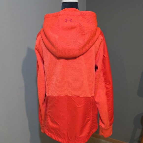 Under Armour Women's ColdGear Swacket Orange Sz Medium - Picture 5 of 7